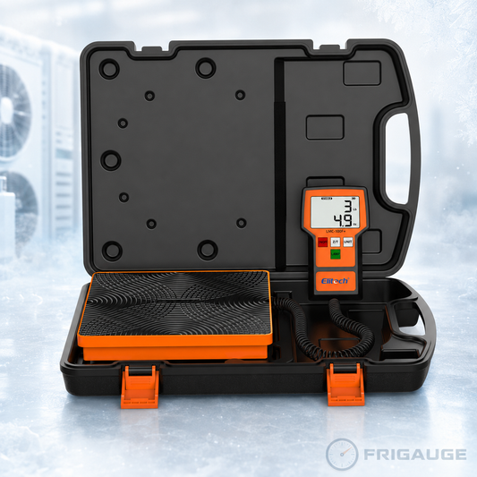 100F+ Refrigerant Charging Weight Scale 110Lbs Freon Scale High Precision for HVAC with Case